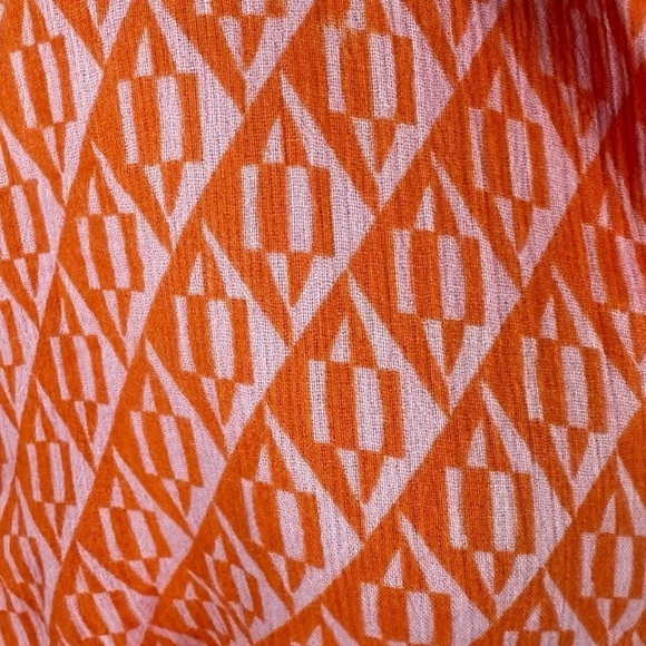 Free People Rillo Shirt Dress Pink Rose Size Small NWOT Cover Up Orange Tropical - Picture 6 of 12